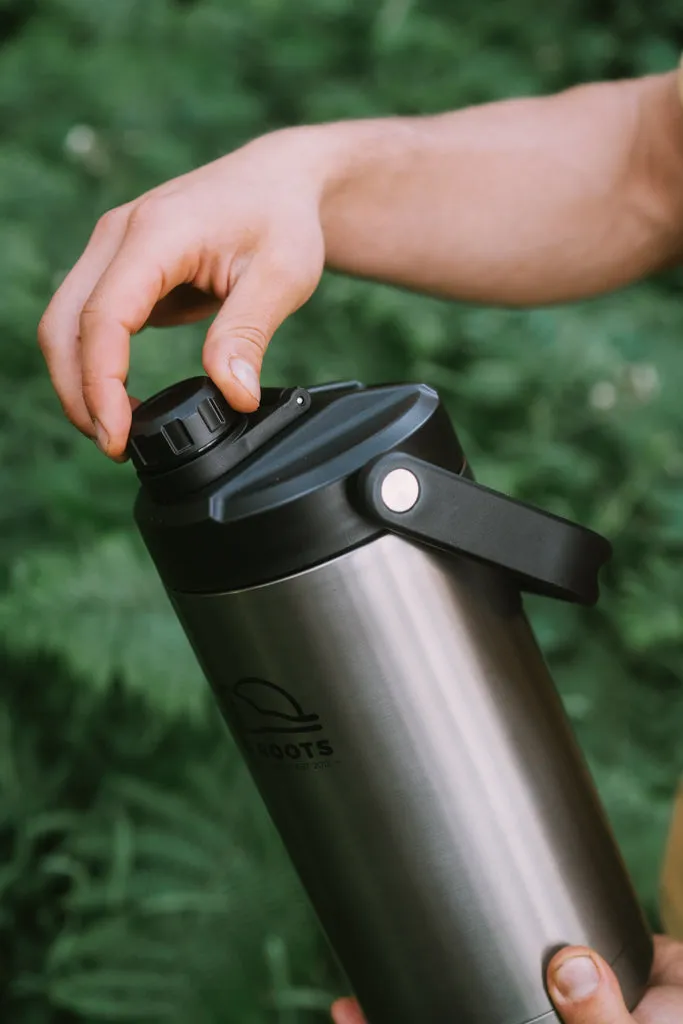 Wild Roots Big Jugs vacuum insulated flask with Handles 1.8L