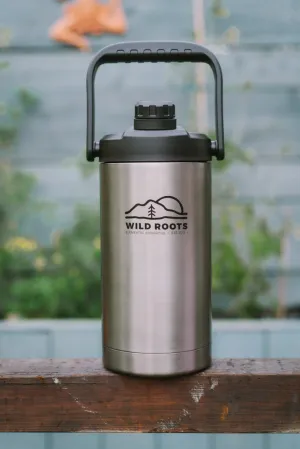 Wild Roots Big Jugs vacuum insulated flask with Handles 1.8L