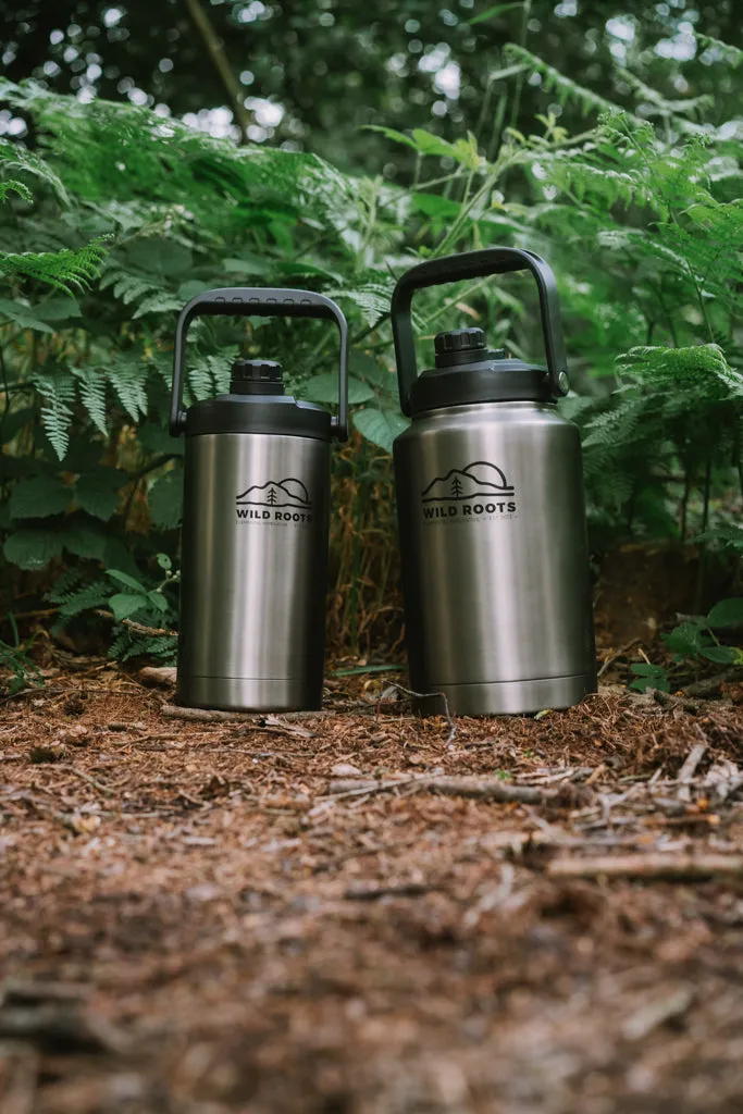 Wild Roots Big Jugs vacuum insulated flask with Handles 1.8L
