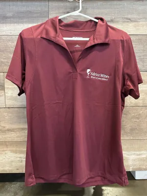 Women's Adrice Polo Shirt - Polyester - Burgundy