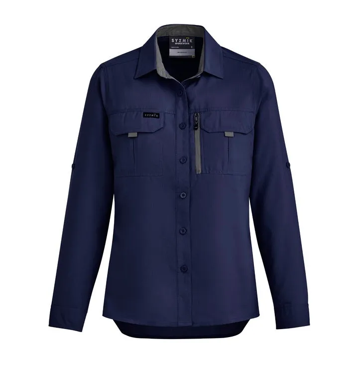 Women's Outdoor Long Sleeve Shirt by Syzmik Workwear - Style ZW760