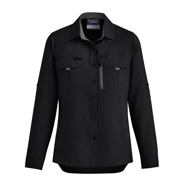 Women's Outdoor Long Sleeve Shirt by Syzmik Workwear - Style ZW760