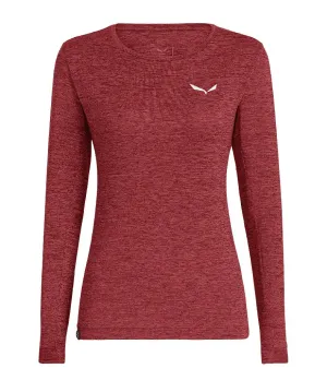 WOMEN'S PUEZ MELANGE DRY LONG SLEEVE TEE
