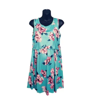 WOMENS SIZE MEDIUM - Maternity / Nursing, Floral, Lightweight Dress EUC B1