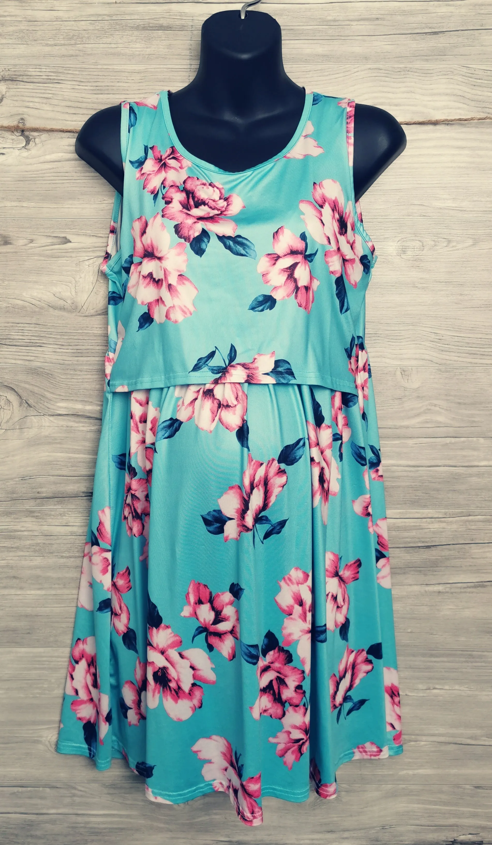 WOMENS SIZE MEDIUM - Maternity / Nursing, Floral, Lightweight Dress EUC B1