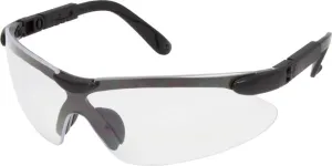 Wrap Around Protective Eye Wear with Adjustable Articulating Temple – 144 Pairs / Case Black