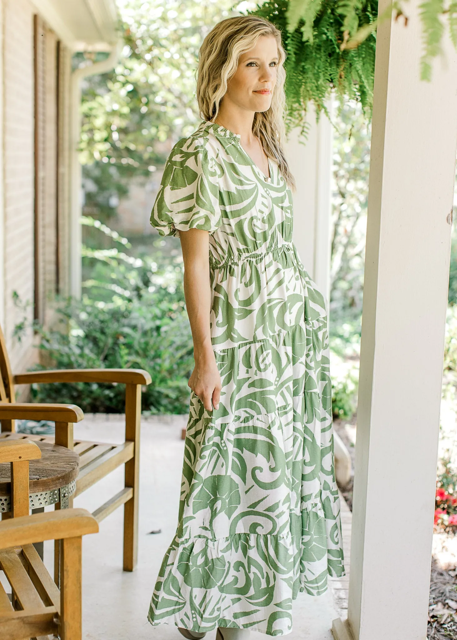 XZ Palm Leaf Dress