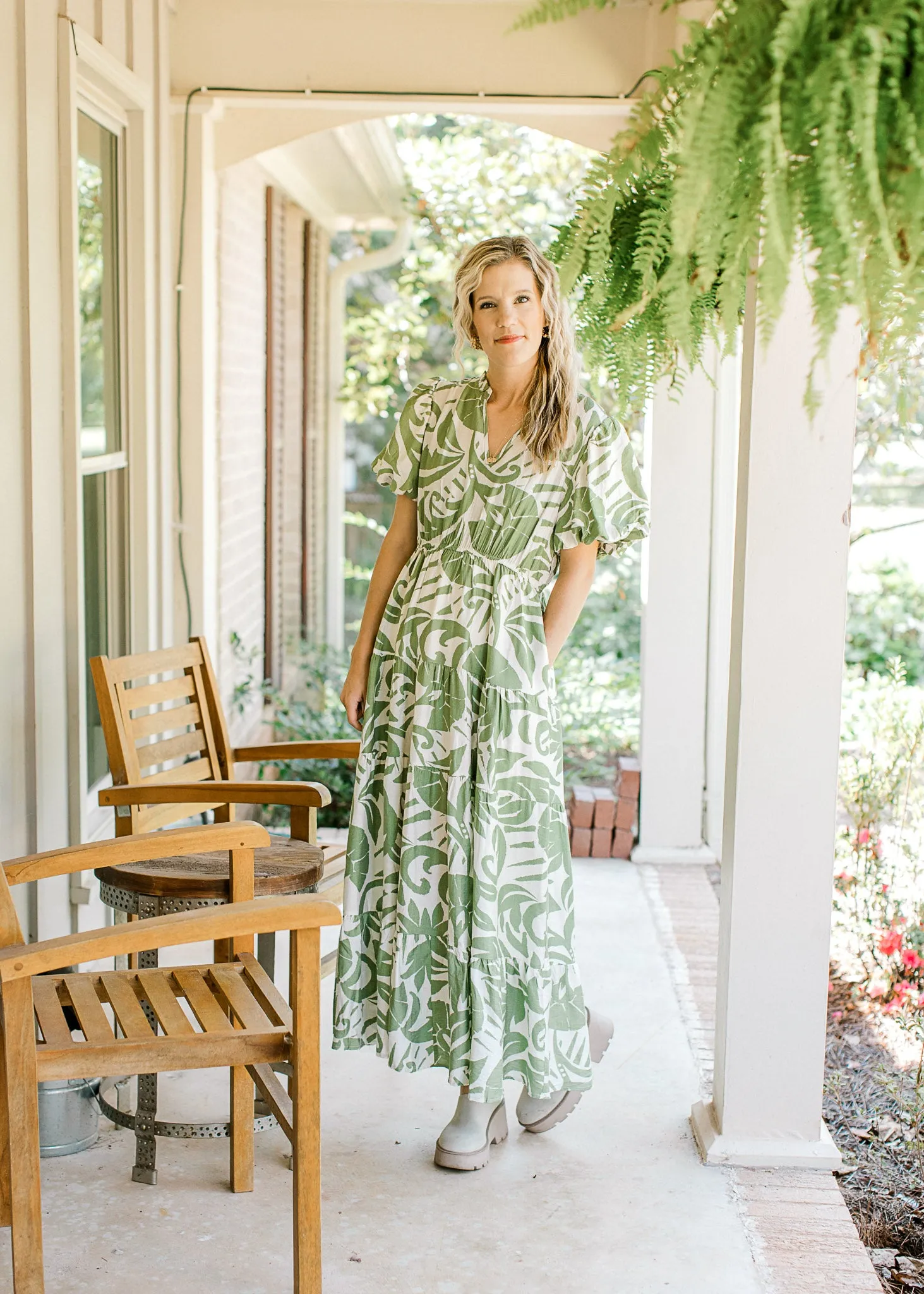 XZ Palm Leaf Dress