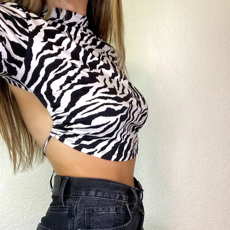ZEBRA PRINT TOP