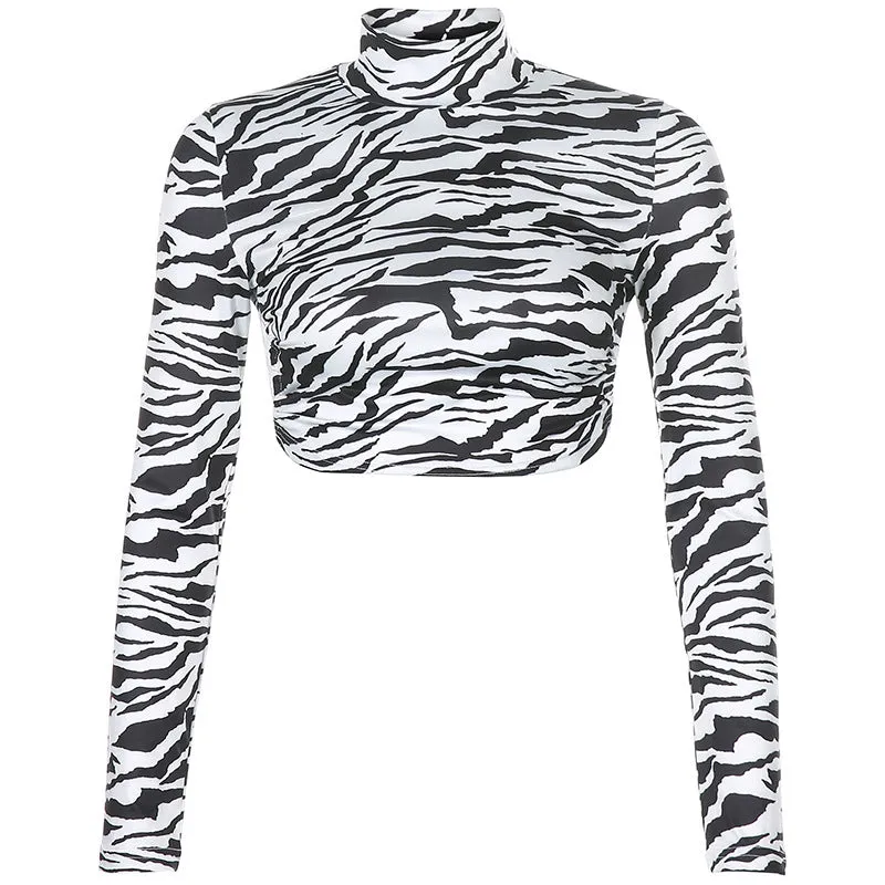 ZEBRA PRINT TOP