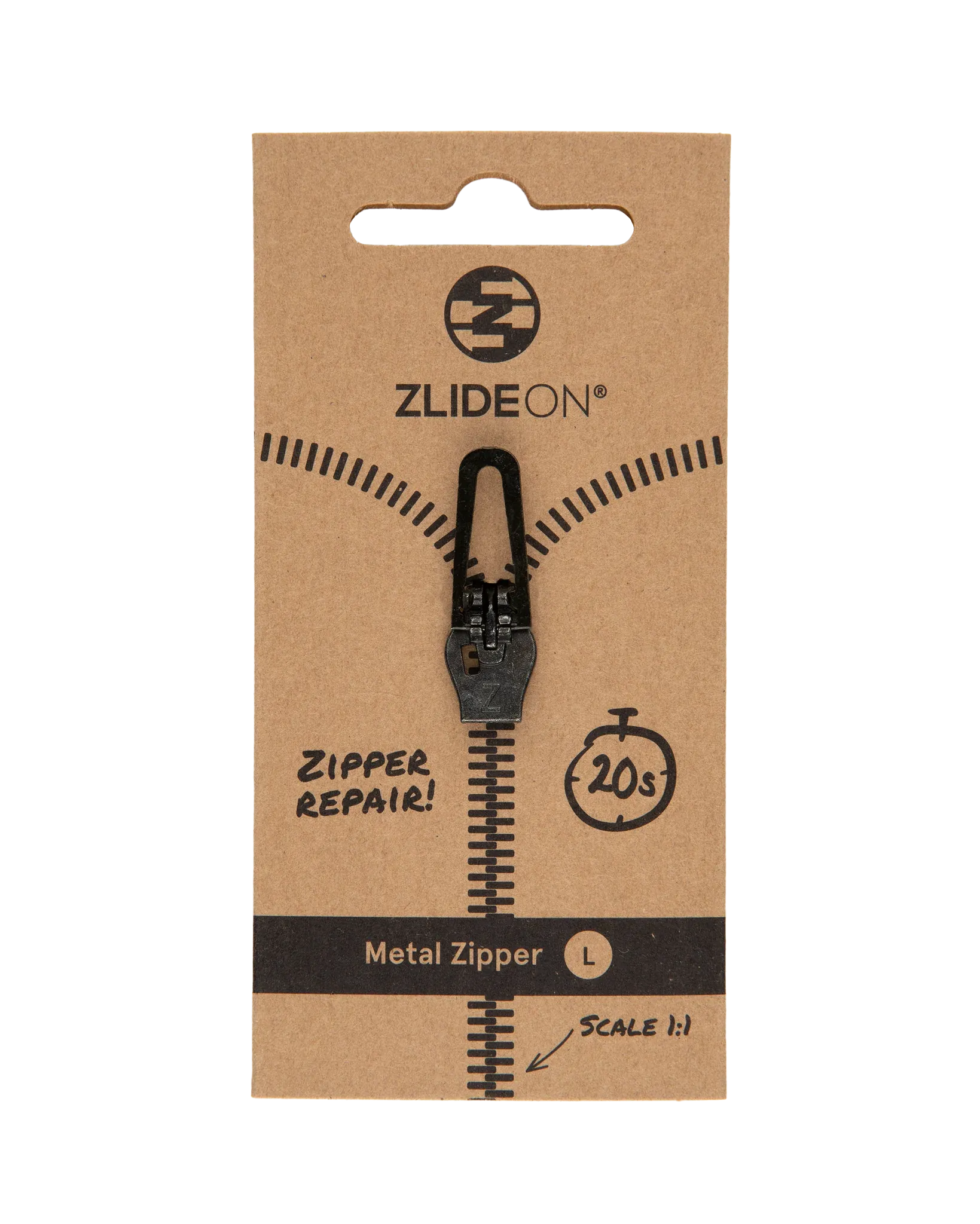 ZlideOn Metal Repair Zipper - L